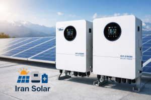 اینورتر هیبریدی خورشیدی 10 و 16 کیلووات نصب&zwnj;شده در کنار پنل&zwnj;های خورشیدی مناسب سیستم&zwnj;های برق خورشیدی در ایران